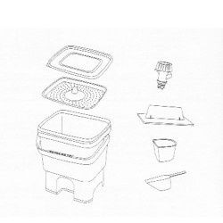 Composteur de cuisine design Bokashi Organko - Valorise les