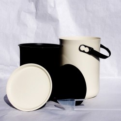 Composteur bokashi ORGANKO 2 blanc crème 9,6L
